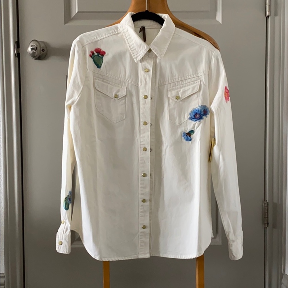 NWT Stetson Pearl Snap (size L)